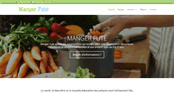 Desktop Screenshot of mangerfute.com