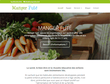 Tablet Screenshot of mangerfute.com